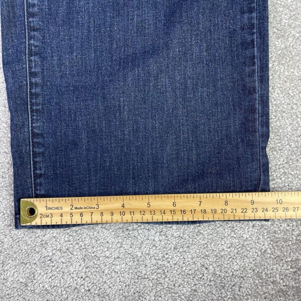 NYDJ Teresa Jeans Women's 4 Petite Wide Leg Crop High Rise Pleated Stretch - Picture 10 of 11